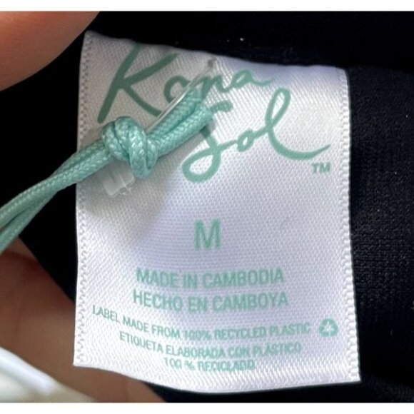 Kona Sol Bathing Suit One Piece Halter Adjustable Strap NEW Slimming Stretch - Picture 7 of 11